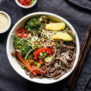 Вок с гречневой лапшой как готовить