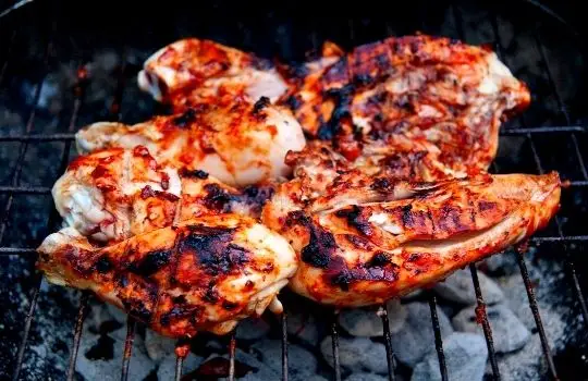 курица на решетке